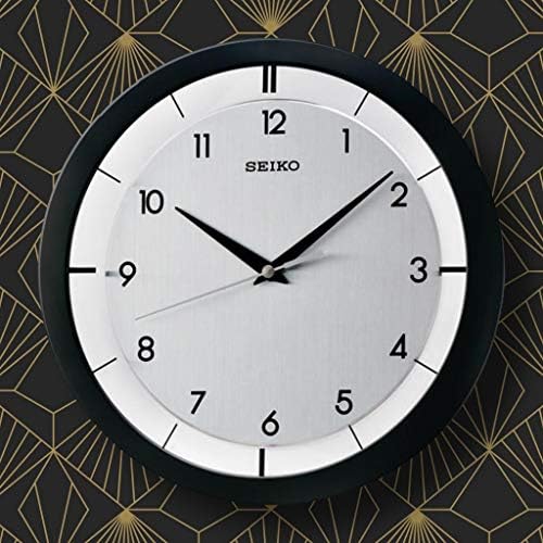 SEIKO 11 Inch St James Brushed Metal Wall Clock - Image 2