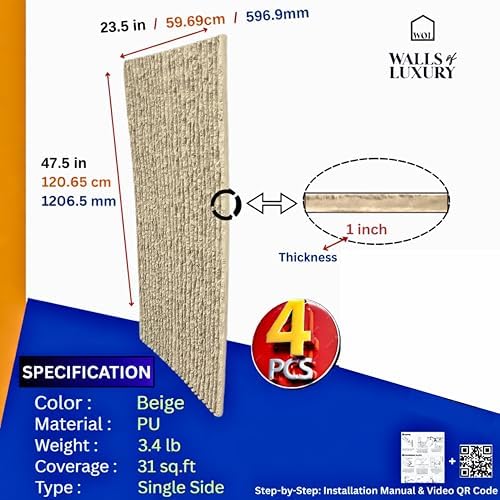 Walls of Luxury 3D Faux Stone Wall Panels, Lightweight PU Decorative Wall - Image 2
