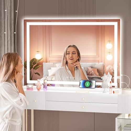 Hasipu Vanity Mirror with Lights, Lighted Makeup Mirror with Dimmable 3 Modes - Image 6