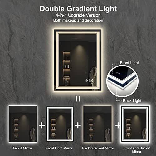 LED Bathroom Mirror, 24x32 Inch Vanity Mirror - Image 4