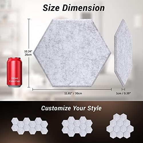 TONOR 36 Pack High Density Hexagon Acoustic Panels - Image 5