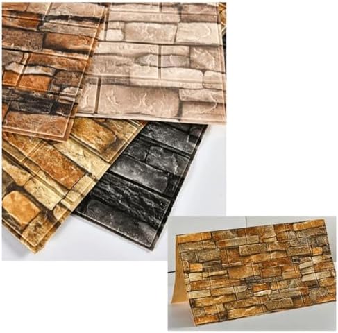Queenbox 27.6x196.9 in Faux Brick Peel and Stick Foam Soft Waterproof Wall Panel - Image 6