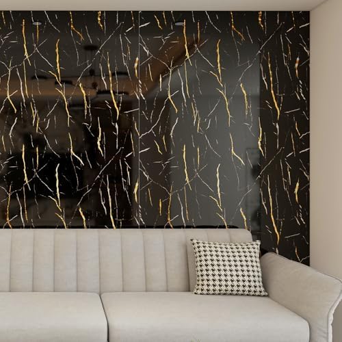 Haimin 3D Wall Panels Peel and Stick Marble Tile Look 10 Pack Waterproof - Image 4