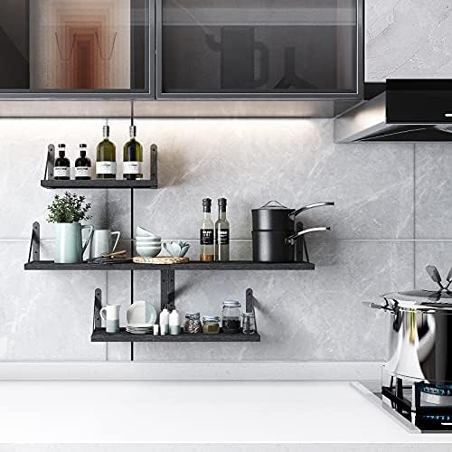YGEOMER 4 Different Sizes Floating Shelves - Image 2