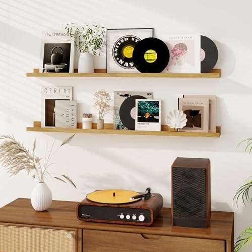 Dreamland Picture Ledge Shelf for Wall, Floating Shelves Set of 2, 48 Inch Long - Image 2