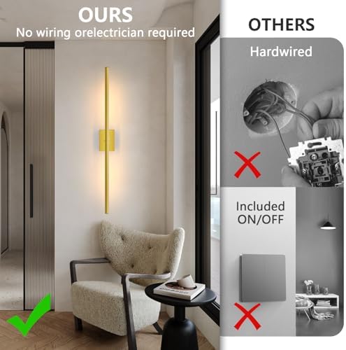 Battery Operated Wall Sconce, 10000mAh 4CCT Dimmable - Image 5