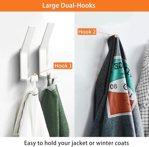 Coat Rack Hooks Wall Mounted, Bath Towel Rope Hooks - Image 2