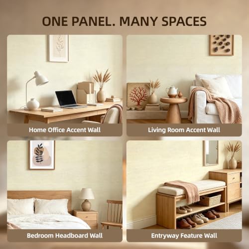 WADILE Peel and Stick Concrete Wall Panels, 11.8" x 23.6" PVC Faux Cement Wall - Image 6