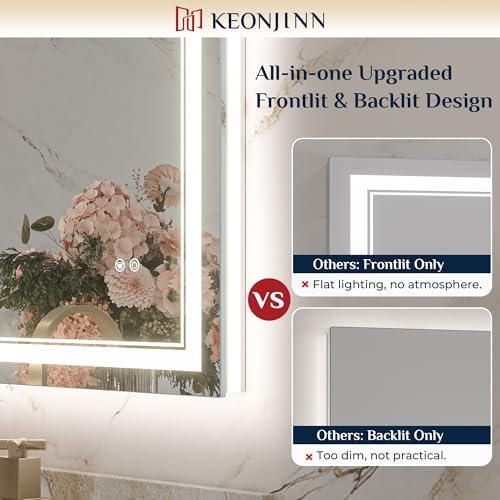 Keonjinn 84" x 36" LED Bathroom Mirror - Image 2