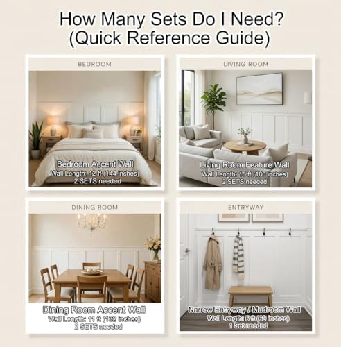 Board and Batten Wall Panel Kit, Paintable Wainscoting Panels Easy Install - Image 5