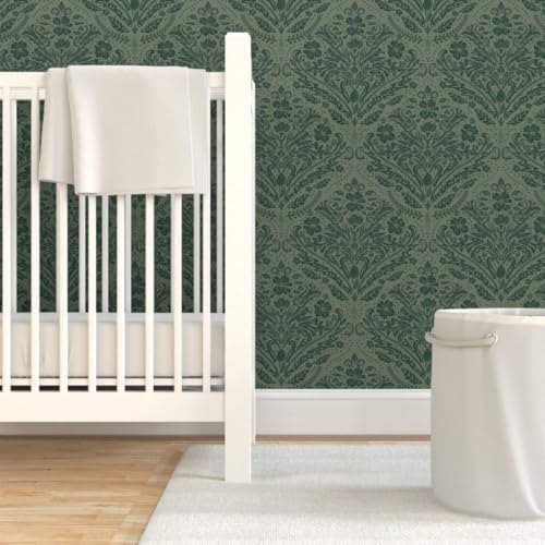 Spoonflower Modern Victorian Peel and Stick Wallpaper - Image 6