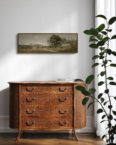 InSimSea Extra Large Framed Vintage Wall Art, Rustic Landscape - Image 3