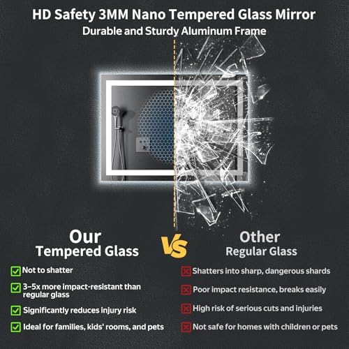 24"x42" LED Bathroom Mirror - Image 6