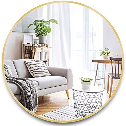 Itrue Round Metal Wall Mirror, 24 Inch by Villacola