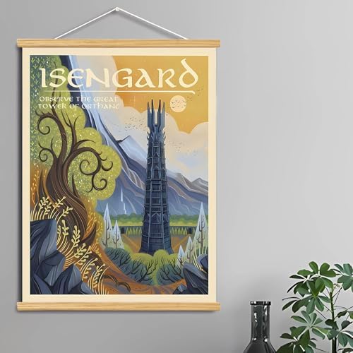Middle Earth Landscape Wall Art Prints Canvas PaintingFantasy Posters, Wall - Image 2