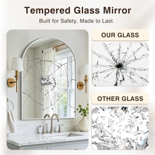 Arched Bathroom Vanity Mirror for Over Sink - Image 6