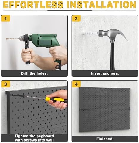 Ultrawall Metal Pegboard Panels, Pegboard Wall Organizer - Image 7