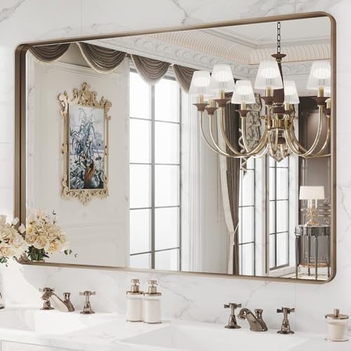 WEER Bronze Bathroom Vanity Mirror 55X36 Inch by WEER