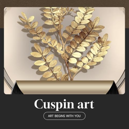 Framed Modern Elegant Luxury Gold Wall Art, 3 Piece 16x24 In - Image 7