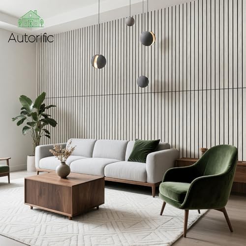 Acoustic Wall Panels, 4 Pack 47.2”x23.6”x0.35”, Natural Oak - Image 5