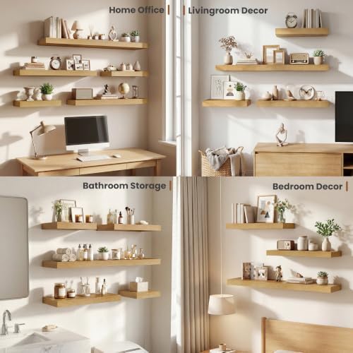 Vivelove Floating Shelves for Wall 18x12” Set of 2 - Image 6