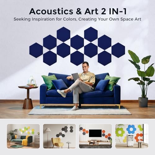 Self-Adhesive Acoustic Panels, 2nd Generation Sound Absorbing Panel, - Image 5