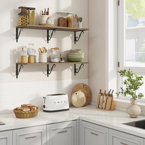 RICHFOCUS 12 Inch Deep Floating Shelves - Image 2