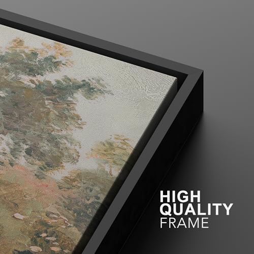 MUDECOR Framed Wall Art Print Set Pastoral Meadow and Tree Landscape - Image 5