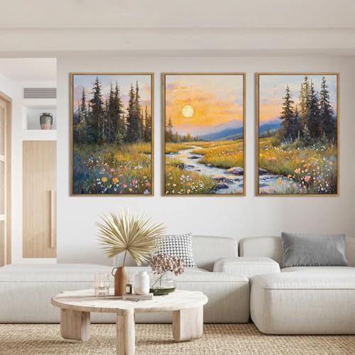 IARTTOP Extra Large Mountain Landscape Wall Art Framed 24x36 Inch Abstract - Image 6