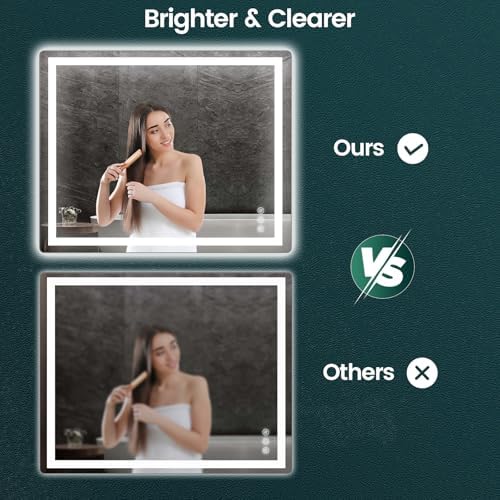 Memobarco 32" x 40" LED Bathroom Mirror - Image 2