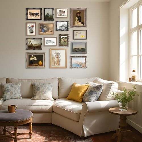 LANCHI95 15 Pcs Unframed Vintage Eclectic Art - Image 3
