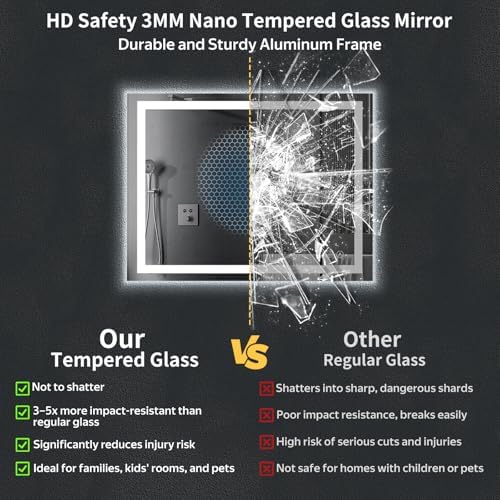 28"x40" LED Bathroom Mirror - Image 6