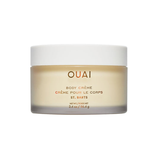 OUAI Body Creme, St. Barts Travel Size - Hydrating Whipped Body Cream with Cupuaçu Butter, Coconut Oil & Squalane - Softens Skin & Delivers Radiant Glow - Sulfate-Free Skin Care (3.4 oz)