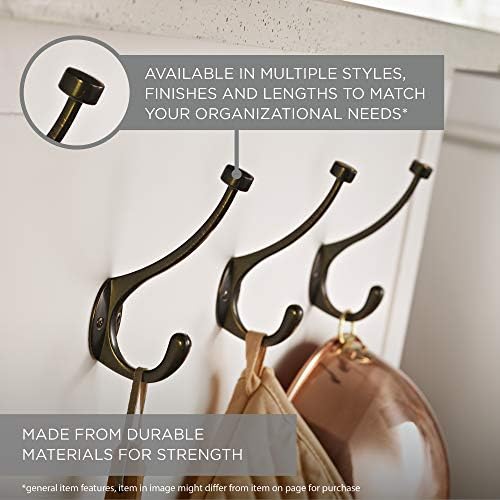 Franklin Brass Heavy Duty Coat and Hat Wall Hooks Double Hooks - Image 4