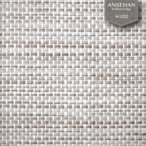 Ansehan Wallcovering W1020 Burlap Collection 36" W x 8 Yard L, Natural Paper - Image 2
