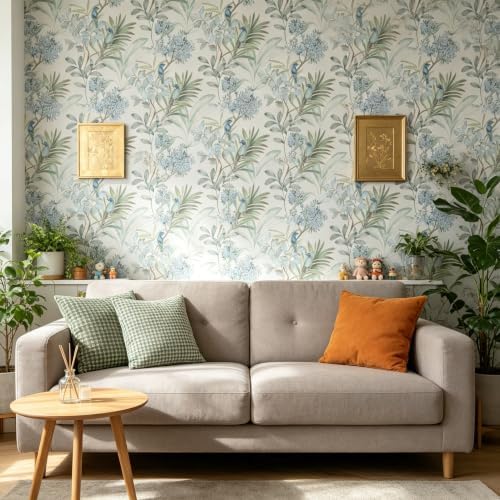Vintage French Damask Peel and Stick Wallpaper Floral Textured Removable Self - Image 4