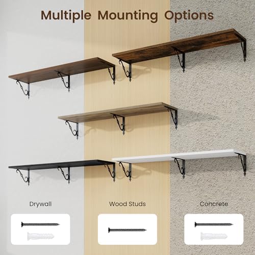 RICHFOCUS 12 Inch Deep Floating Shelves - Image 6