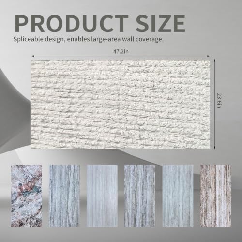 5 PCS 47.2"x23.6"3D Faux Stone Wall Panels - Image 3