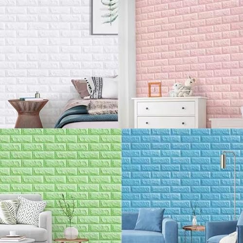 ECYC Ltd 3D Foam Brick Wall Panels, Faux Brick Peel and Stick 3D Foam Wallpaper - Image 3