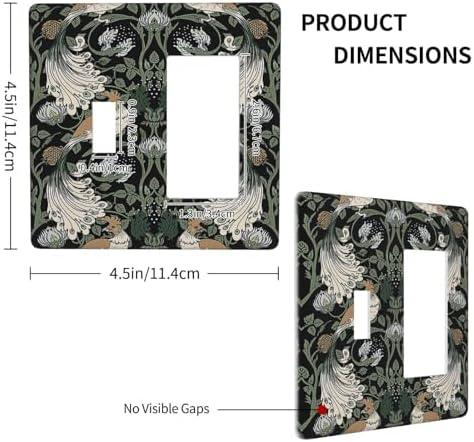 Outlet Covers William Morris Vintage Floral Plants And Birds 1 Toggle 1 Rocker - Image 4