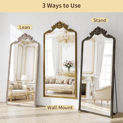 71"x32"Arched Full Length Floor Mirror - Image 4