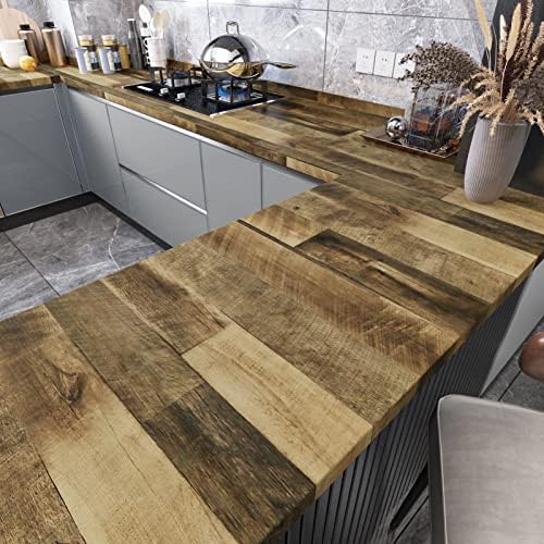 WESTICK Vintage Brown Faux Wood Wallpaper - Image 2