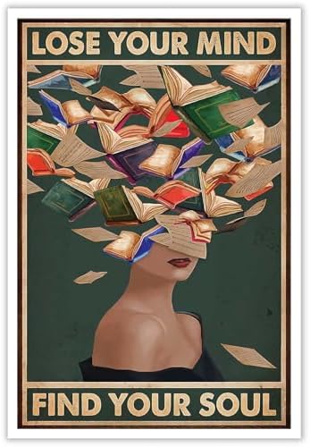 Vintage Lose Your Mind Find Your Soul Posters Room Aesthetics Dark Green by Unknown