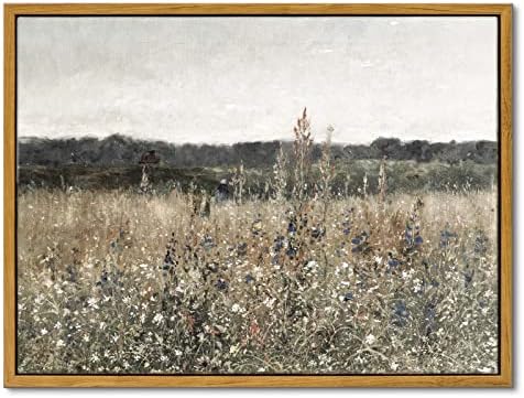InSimSea Framed Canvas Wall Art Vintage Decor, Bathroom Art Classical by InSimSeaArt