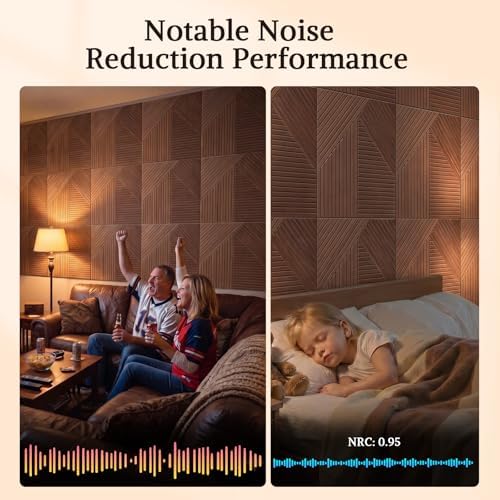Acoustic Wall Panels, 6 Piece 23.62" X 23.62" Peel and Stick Wall Panels - Image 4