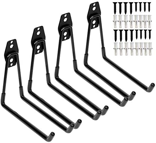 Heavy Duty Garage Storage Utility Double Hooks, Extended Wall Mount Tool Holder by Yisunnan
