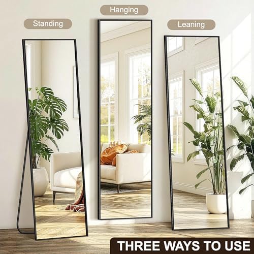 FICTOR Full Length Mirror with Stand, Floor Standing Mirror - Image 5