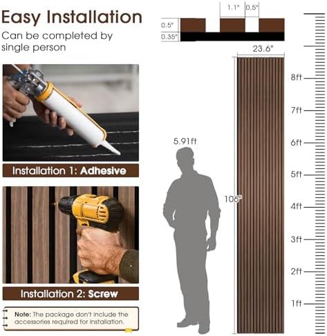 Acoustic Wood Slat Panels, Soundproof Wooden Wall Panels, 3D Fluted Panel - Image 4