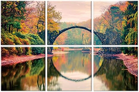 JBER Art Acoustic Panels 72" x 48", Sound Absorbing Wall Art, Kromlau Park by JBER