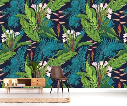 YQWDMX - Tropical Jungle Peel and Stick Wallpaper Green Leaves self-Adhesive - Image 3